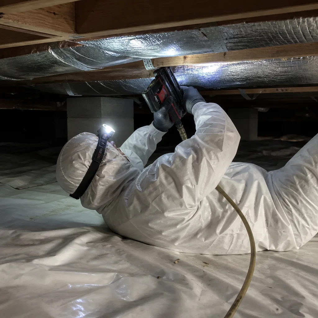 Crawl Space Encapsulation & Vapor Barrier in El Monte, CA | Pacific Insulation El Monte